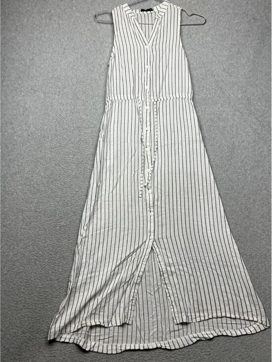 Free People Dresses & Skirts - PAZZO Button Up Shirt Dress Womens S Striped Beach Simple Casual